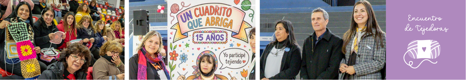Encuentro de Tejedoras: participantes y autoridades durante el encuentro